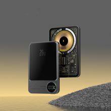 Hot Selling Aluminum Magnetic Power Bank With Fast Charging PD20W