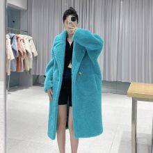 Nuevo osito de peluche, pelo de cordero, racimo, silueta, pelaje de oso Teddy granular, abrigo de pelo de longitud media para mujeres thumbnail-1