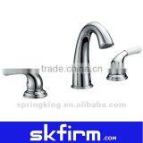 3 Holes Tap Oil Rubbed Bathroom Basin Faucet thumbnail-1