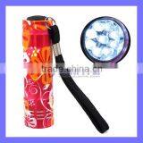 Baking Varnish 90mm 160lm Alloy Aluminum 9 LED Torch thumbnail-1