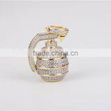 Fancy Silver Hip Pop Bottle Pendant Micro Setting AAA White Zircon 10k Gold Plated thumbnail-3