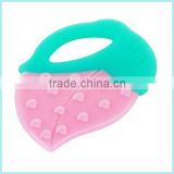 China Manufacturer Bpa Free Food Grade Silicone Teether For Baby