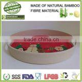 Greensun Factory Supply Bamboo Fibre Eco Friendly Tray, Bamboo Tray for Holding Food, Drink, thumbnail-2