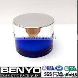 Zhejiang Benyo 50ml Blue Cosmetics Packaging Empty Face Cream Acrylic Jars for Sale thumbnail-1