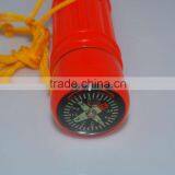 Latest Design Camping Whistle With Flashlight & Mini Compass thumbnail-4