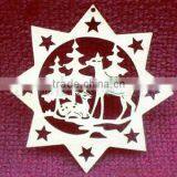 Eco-friendly Laser Carved Christmas Hanging Ornaments thumbnail-2