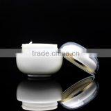 High Quality Opal White Jar With White Cap thumbnail-2