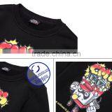 Custom 100% Fleece Polyester Men Black Pullover Printed Hoodie Sweatshirts thumbnail-4