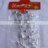 14mm Christmas Plastic Beads in Silver Color/Xmas Ornaments thumbnail-1