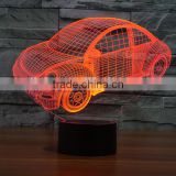 Mini Beettle Car Color Changing 3D Led Night Light