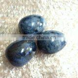 Semi Precious Stone Blue Dumortierite Eggs for Women Kegel Exercises Use thumbnail-1