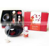 Black Egg-shaped Ceramic Oil Burner & Perfume Essential Oil Burner Lamp