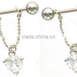 Nipple Shield Rings Barbells Heart Gems Nipple Piercing thumbnail-1