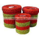 Multicolors Nice Seagrass Basket, Box With Lid 2016 thumbnail-4
