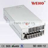 Single Output 600w Industrial SE-600-12 ac 220v to dc 12v Power Supply