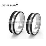 China Jewelry Gold Solid Carbon Fiber Couple Ring 925 Silver Wedding Bands Engagement Rings thumbnail-4