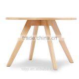 TDCT-60 Round Plywood Dining Room Cafe Table With Birch Veneer thumbnail-2