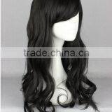 Synthetic Dark Long Kinky Wavy Wig N443 thumbnail-2