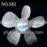 30mm Mini Goody Alloy Pearl Flower Korea Garment Accessories Buckle Hair Accessories Buckle thumbnail-1