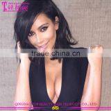 2016 New Arrival Hot Sale Short Brazilian Hair Full Lace Wig 12inch Natural Wave Short Human Hair Wig for Black Women thumbnail-6