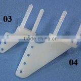 RC Aircraft Parts 2pcs/pack 3 Holes 4 Holes White Plastic Pin Horns / Zip Horn DIY Special Use