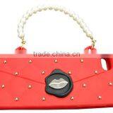 Silicone Handbag Studded Case for IPhone 4 thumbnail-1