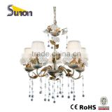 Modern Iron Hanging pendant lighting /crystal chandelier cheap/hot lighting