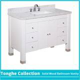 White Bathroom Vanity Carrera Marble Top thumbnail-3