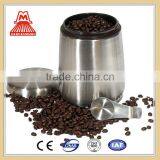 STAINLESS STEEL HOME COFFEE CANISTER /FOOD STORAGE CONTAINER WITH MAGNET LID AND SCOOP thumbnail-6