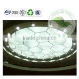 High Quality Semi-transparent White Round PVC Stretch Ceiling Film Lamp thumbnail-1
