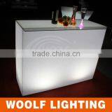Glowing Rectangular LED Cocktail Lounge Table LED Party Events Lighting Up Decorative Table thumbnail-1