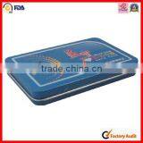 rectangular high grade metal battery tin can