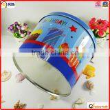 Food Packing Factory Wholesale Metal Popcorn Tin Box Size thumbnail-4