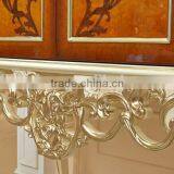 European Style Luxury Decorative Cabinet, Parquet Pattern Solid Wood Cupboard, Nice Carving Living Room Cabinet (BF01-ML046) thumbnail-6