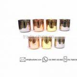 New Collection Black Silver Golden Copper Candle Cup Brass Soya Wax Jar thumbnail-1