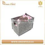 Household Container Storage Bin Gery Felt Fabric Storage Box thumbnail-1