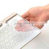 New Transparent Super Thin Glass Touch LED Backlit Universal Wired Keyboard For Windows/IOS/Android/OSX With Gesture Function thumbnail-4