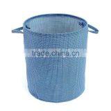 Round Style Laundry Hamper With Closing and Rope Handle, Non-woven Fabric Laundry Basket thumbnail-2