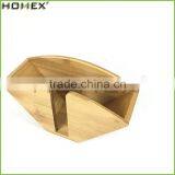 Bamboo Fan Shape Coffee Filter Holder Dispenser Rack Homex-BSCI Factory thumbnail-1