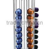 Metal 60pcs Nesspresso Chrome Coffee Capsule Holder/Rack With a Cheap Price Free Standing thumbnail-1