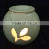 Factory Direct Ceramic Tea Light Oil Burner With Aromatherapy Function thumbnail-1