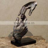 Popular Design Art Decoration Metal Craft Bronze Hand Sculpture thumbnail-3