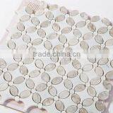MM-CV284 Cheap Carrara Natural Stone Flower White Marble Mosaic