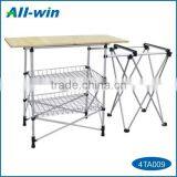 High-quality Square Bamboo Camping Table for Outdoor Use thumbnail-1