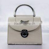Latest Designer Metal Handle Tote Bags Customized Ladies Crossbody Bag thumbnail-2