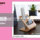 Wooden TV Remote Control Caddy Organizer Mobile Phone Stand TV Remote Control Holder thumbnail-3