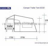 2014 New Design 9ft Camper Trailer Tents SC02 With Sun Room thumbnail-3