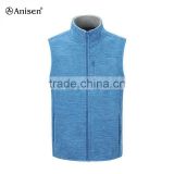 made in china wholesale collar zipper men sweater fleece vest