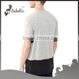 Space Dye Fabric for Light Grey Men's Nylon T-shirt thumbnail-2