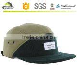 100% Wool High Qulit 5 Panel Caps With Woven Label thumbnail-1